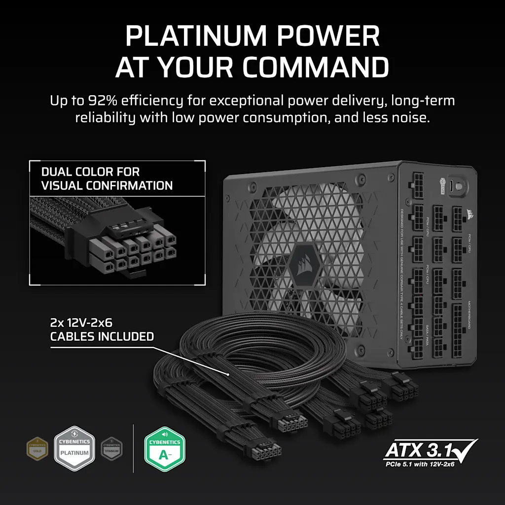 HX1500i Fully Modular Ultra-Low Noise Platinum ATX 1500 Watt