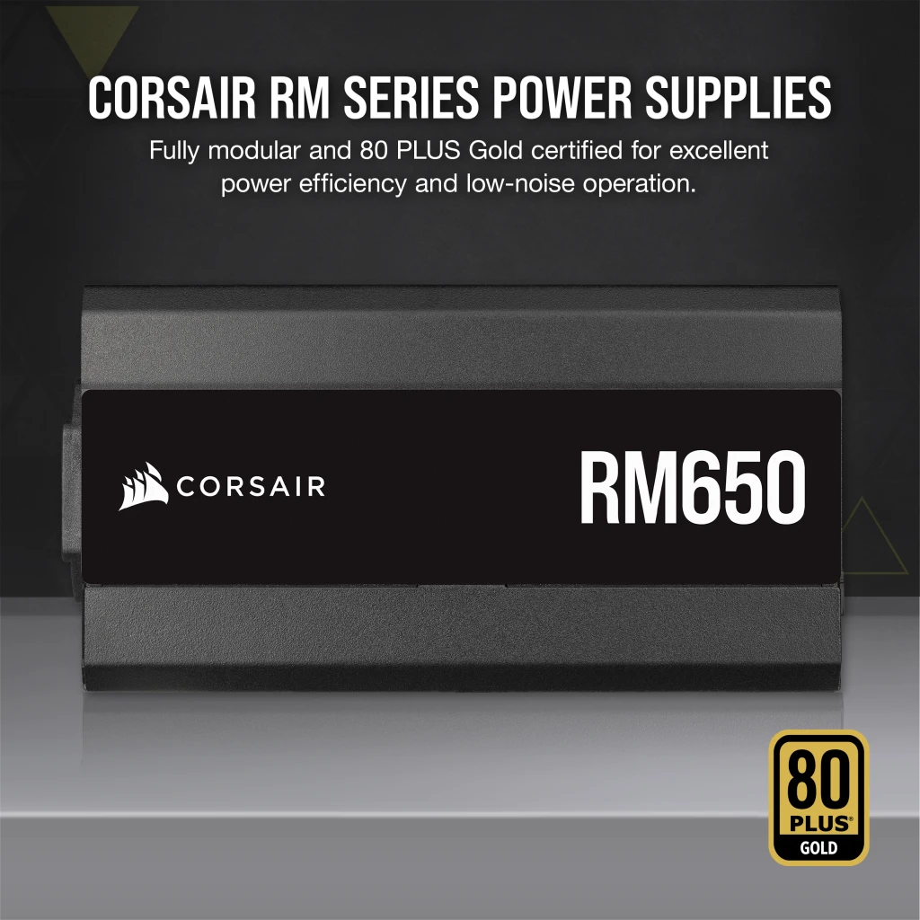 RM Series™ RM650 — 650 Watt 80 PLUS Gold Fully Modular ATX