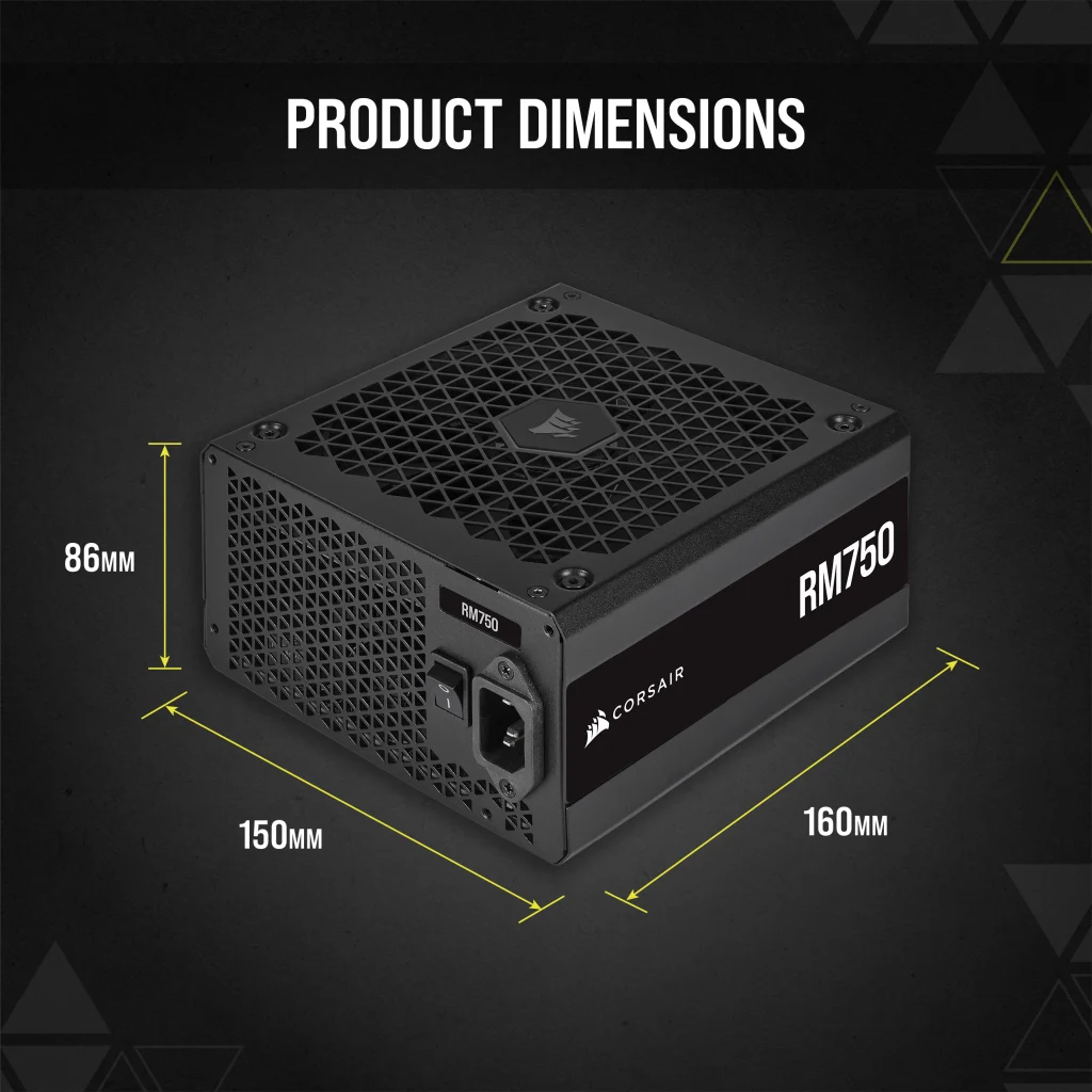RM Series™ RM750 — 750 Watt 80 PLUS Gold Fully Modular ATX PSU (AU)