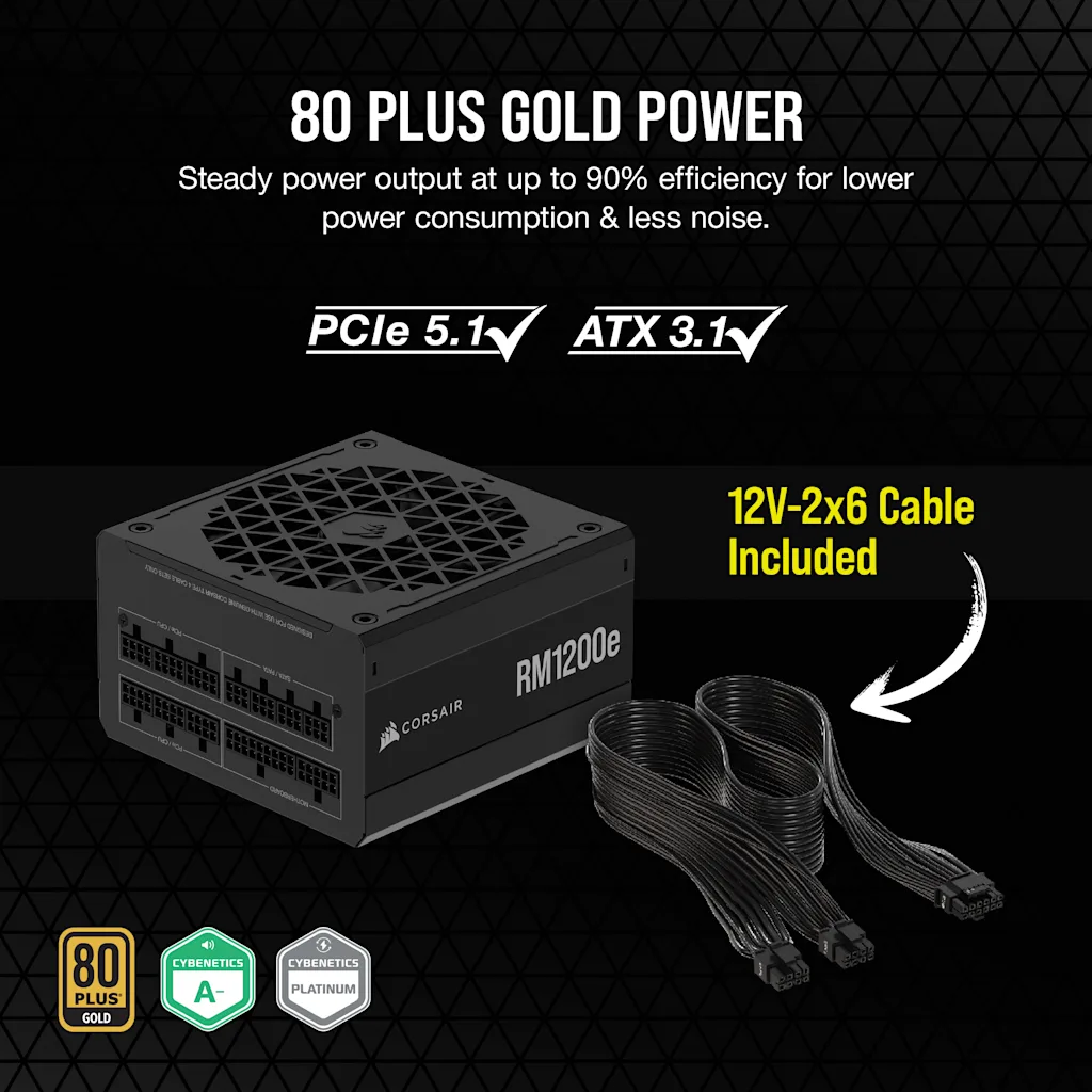 RMe Series RM1200e Fully Modular Low-Noise ATX Power Supply