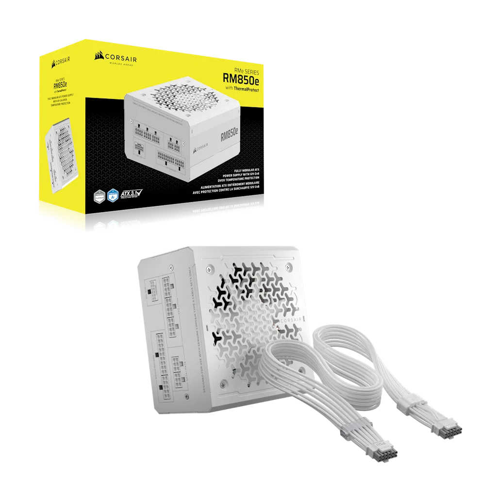 RM850e ATX 3.1 Low-Noise ATX Power Supply with ThermalProtect 12V