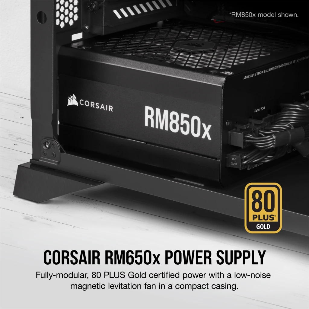 CORSAIR Alimentation PC RM650x - 650W - Full Modulaire - 80+ Gold  (CP-9020178-EU) - La Poste
