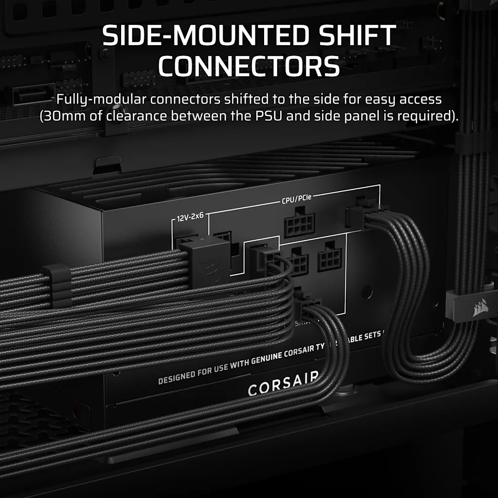 Corsair RM750x SHIFT Fully Modular ATX Power Supply (UK) thumbnail 4