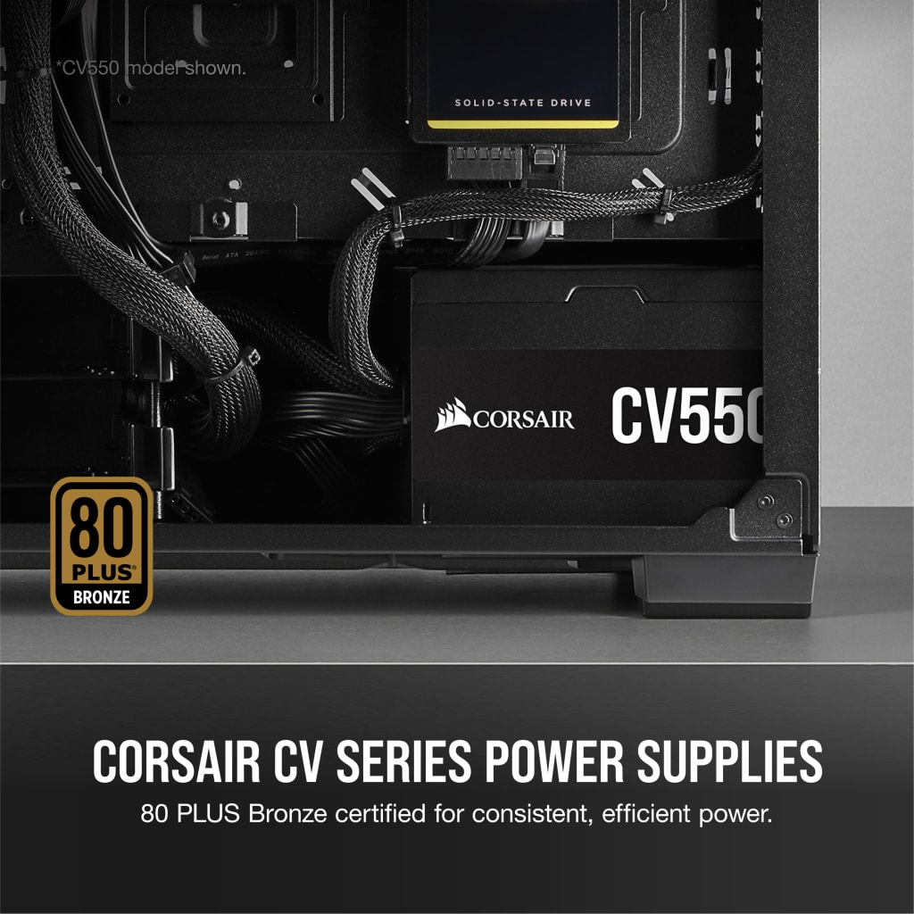 CV Series™ CV750 — 750 Watt 80 Plus® Bronze Certified PSU (WW)