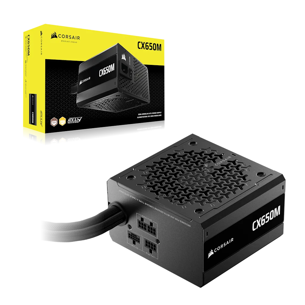 CX-M Series CX650M ATX 3.1 Cybenetics Bronze Semi-Modular PSU