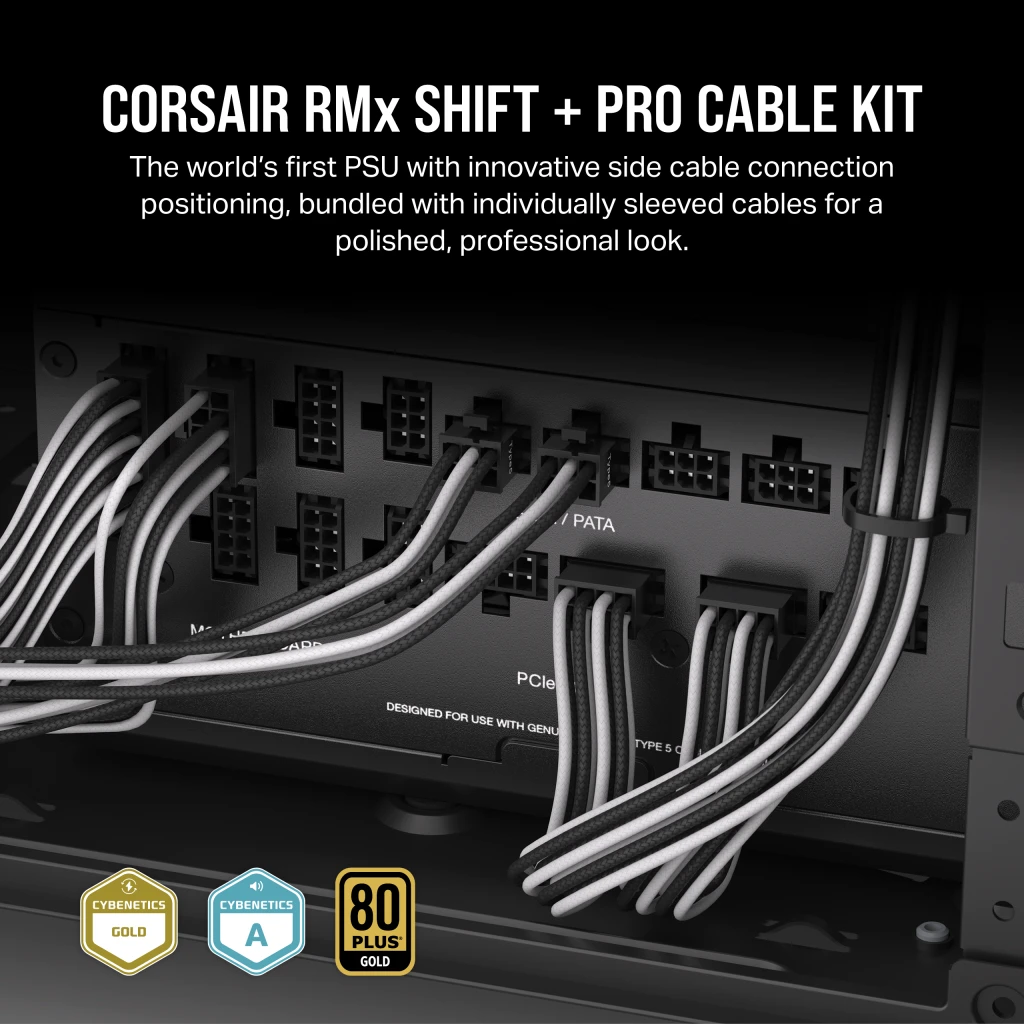 RM1200x Shift with Premium Sleeved Type-5 Pro Cables Kit