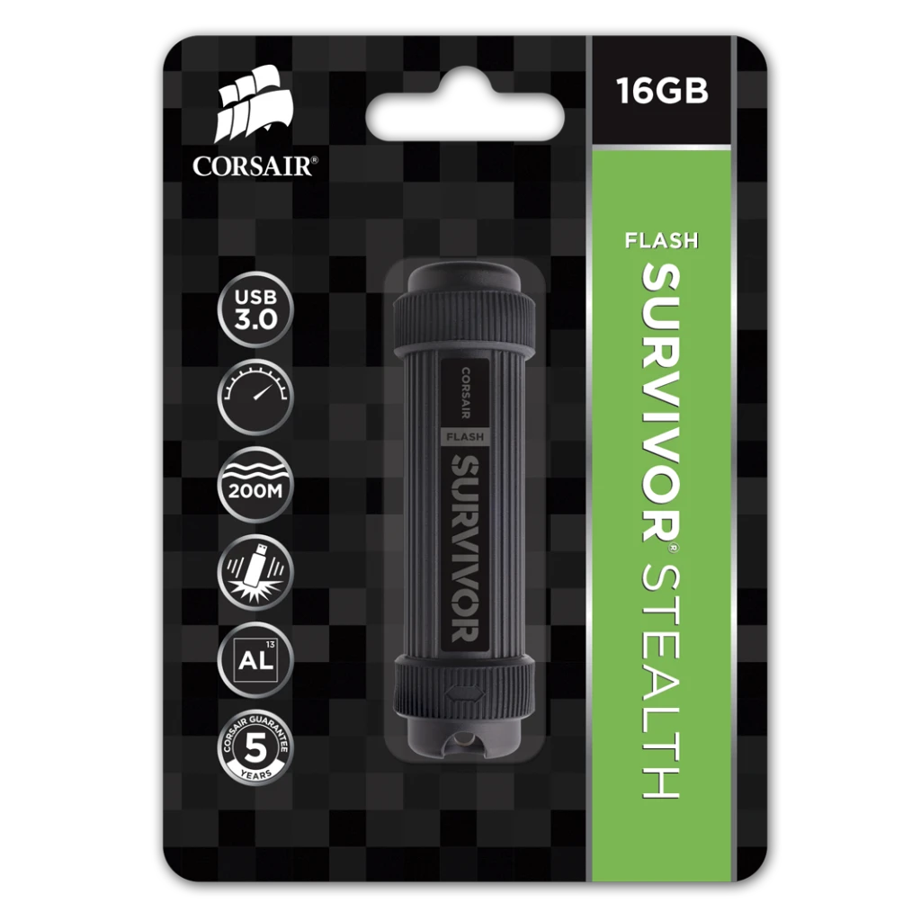 Flash Survivor® Stealth 64GB USB 3.0 Flash Drive