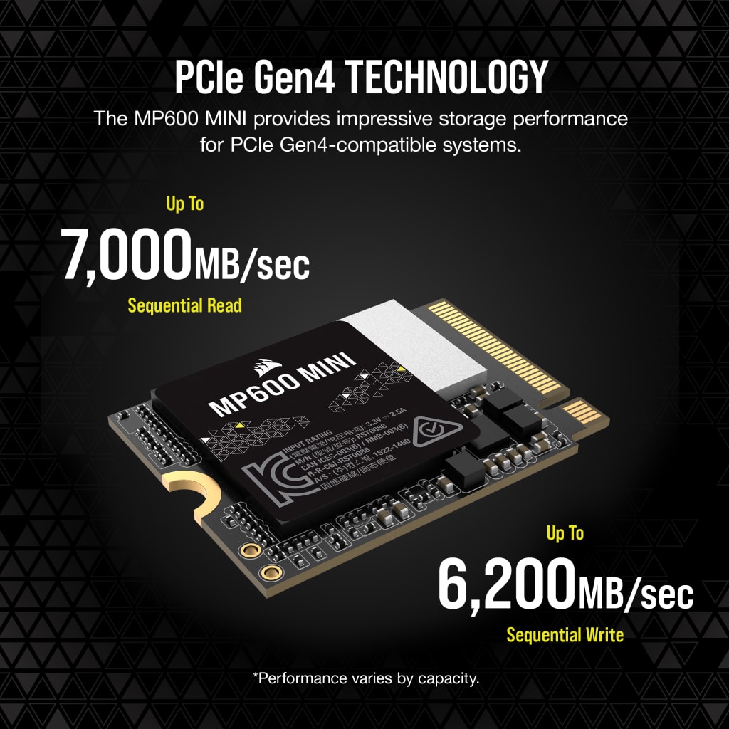 【2024年最新】大人気ブランドの人気アイテム  MP600 MINI SSD 2230 M.2 NVMe x4 PCIe (Gen4) 1TB 内蔵型SSD