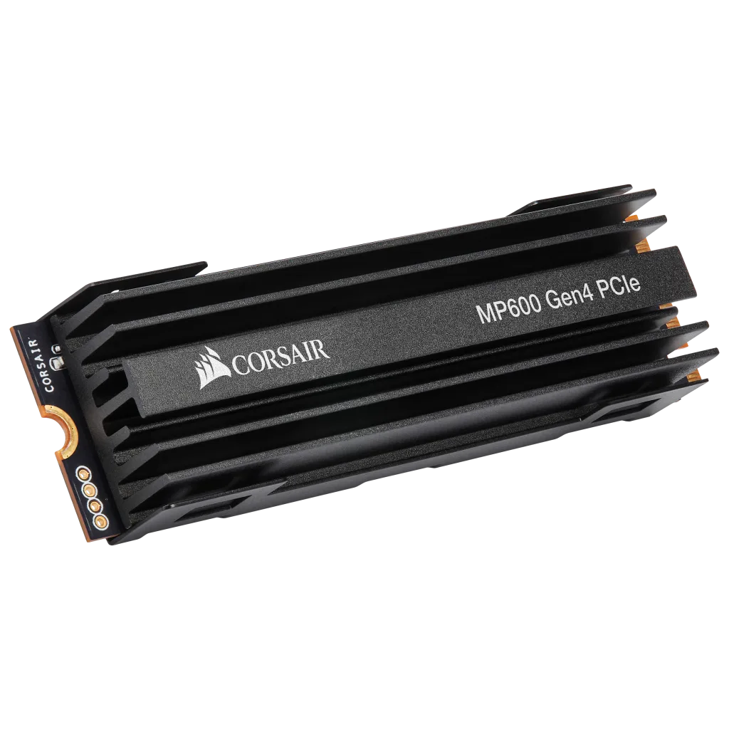 Corsair MP600 PRO NH 500 GB PCIe Gen4 x4 NVMe M.2 SSD – TLC NAND med hög  densitet – M.2 2280 – DirectStorage kompatibel – upp till 6 600 MB/sek –