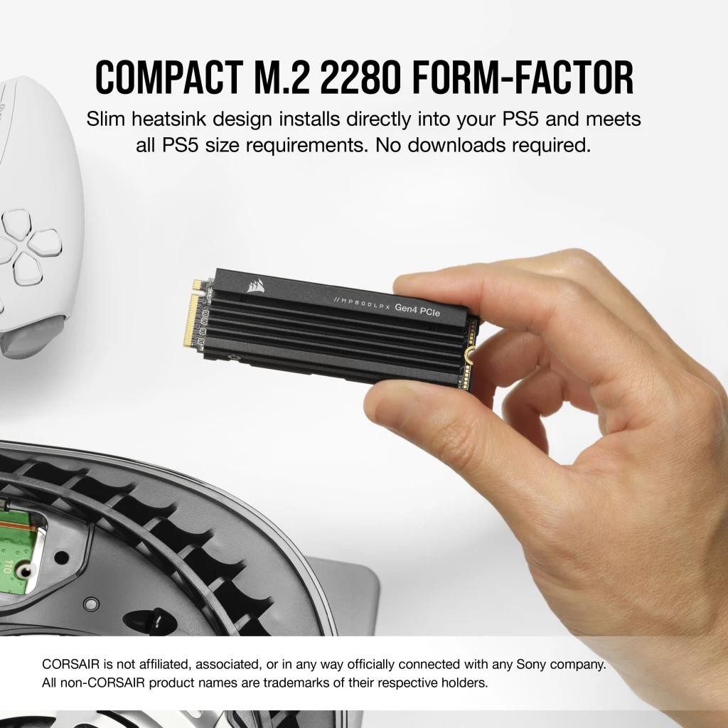MP600 PRO LPX 4TB PCIe Gen4 x4 NVMe M.2 SSD - PS5* Compatible