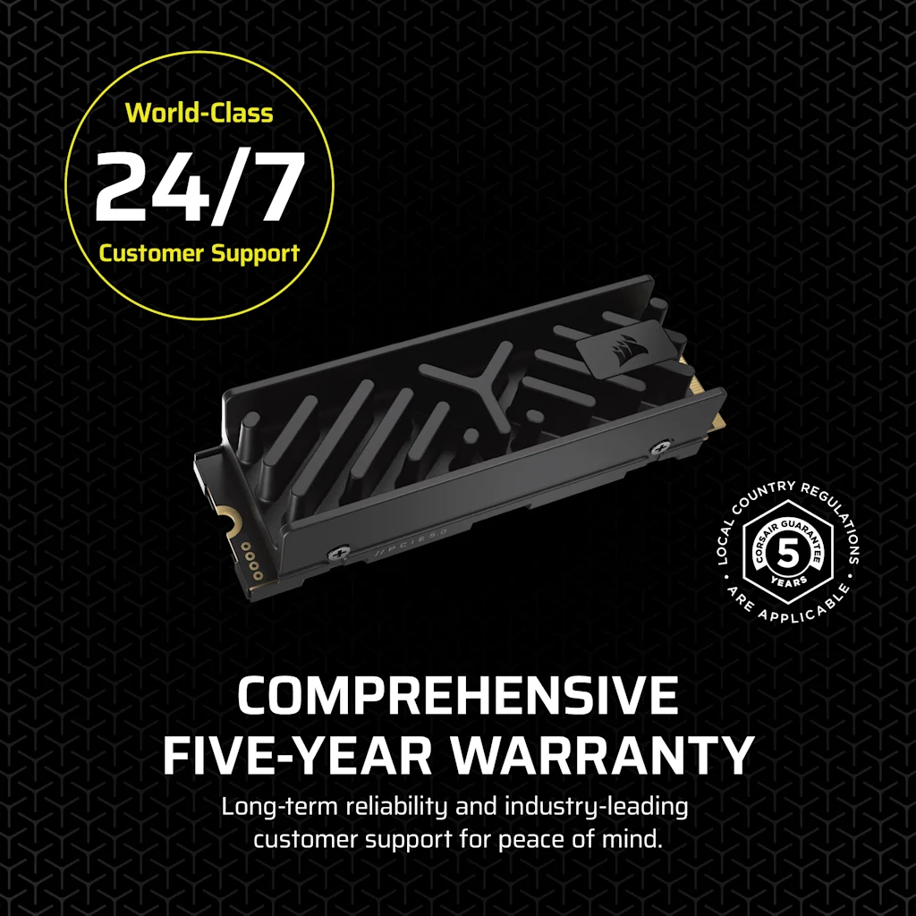 MP700 ELITE with Heatsink 1TB PCIe 5.0 (Gen 5) x4 NVMe M.2 SSD