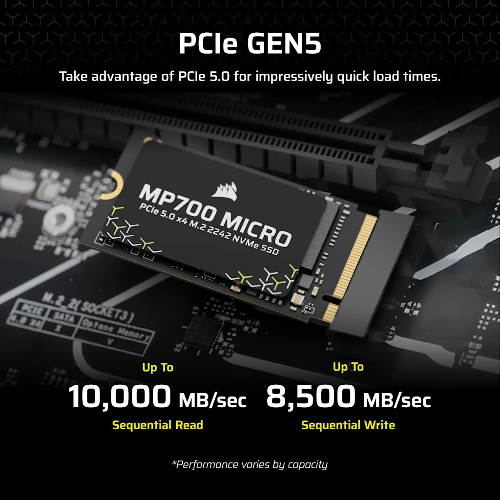 MP700 MICRO 2TB PCIe 5.0 x4 NVMe M.2 2242 SSD