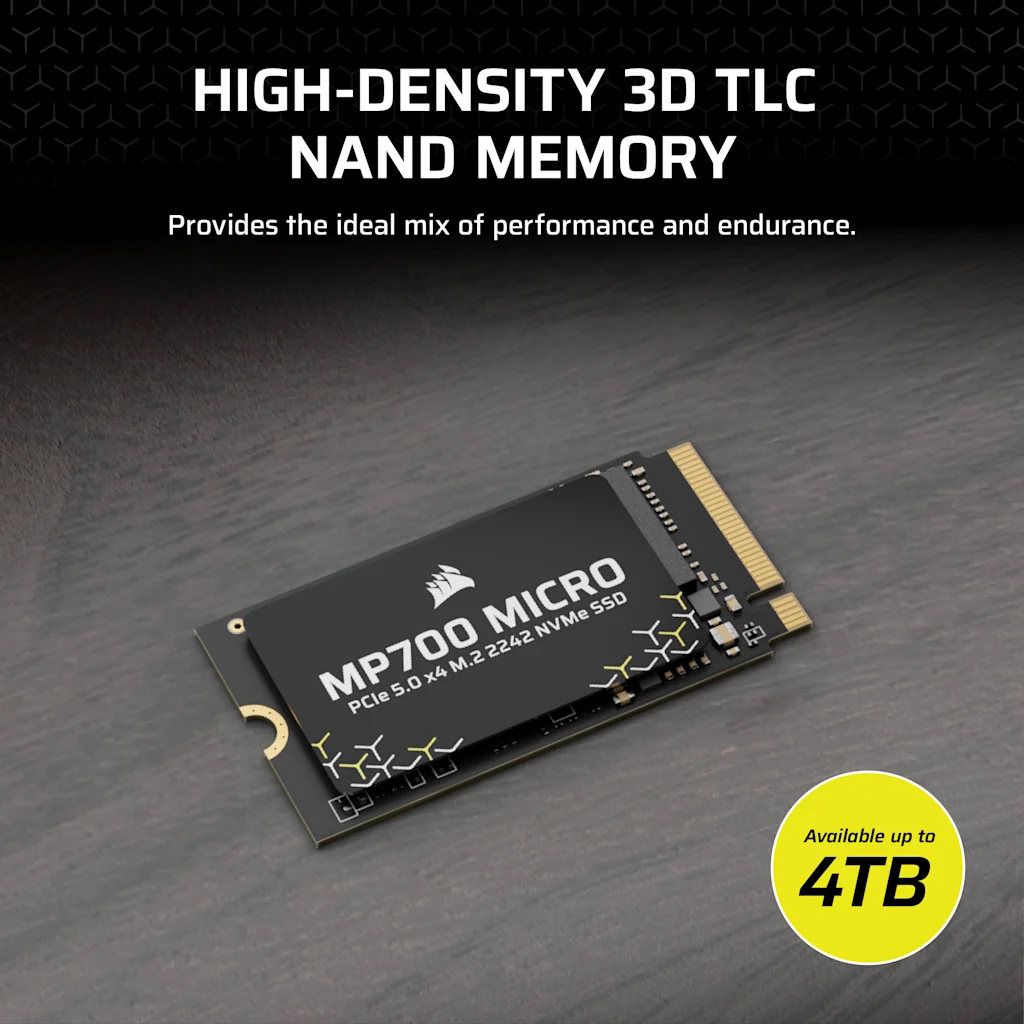 MP700 MICRO 4TB PCIe 4.0 (Gen4) x4 NVMe M.2 2242 SSD