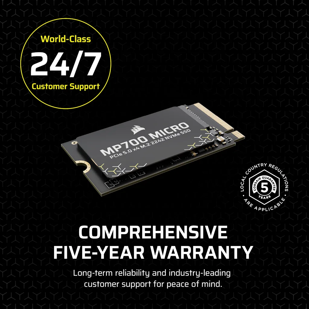 MP700 MICRO 4TB PCIe 4.0 (Gen4) x4 NVMe M.2 2242 SSD