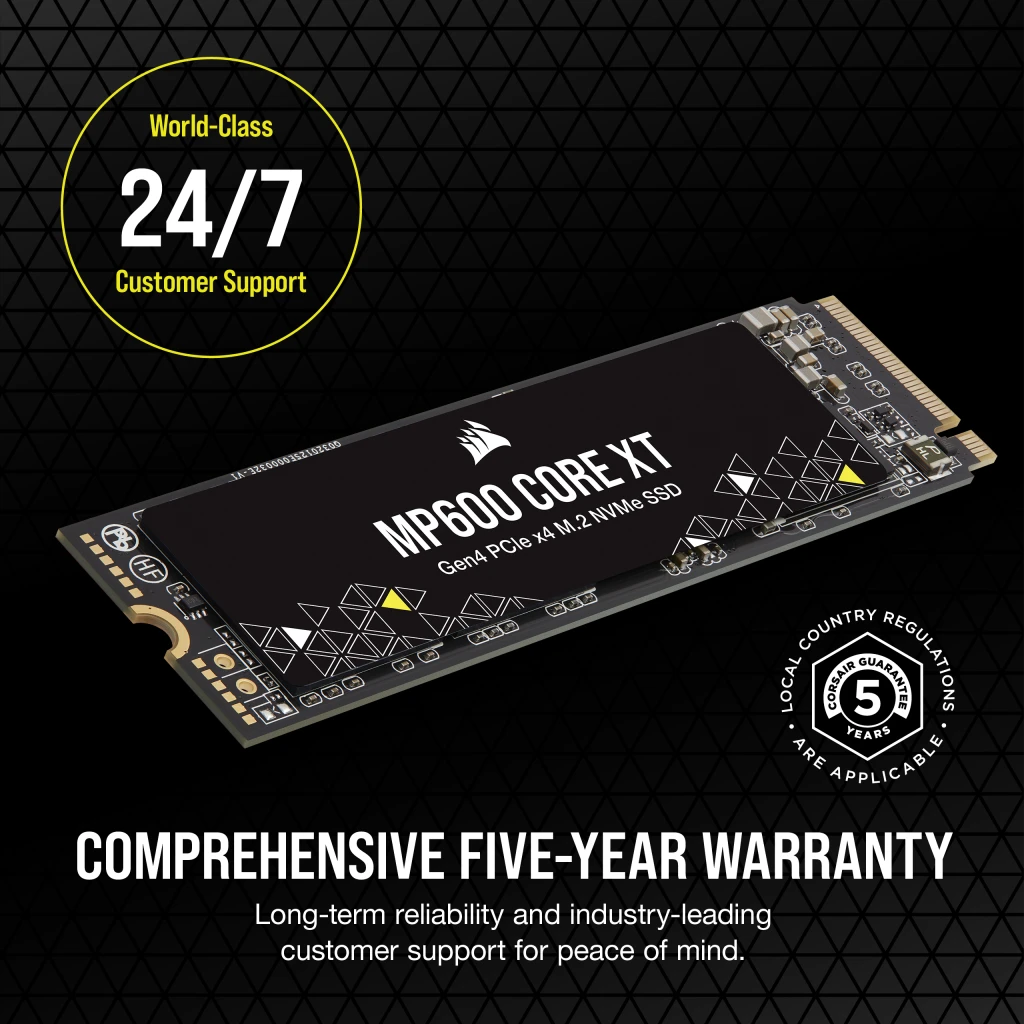 Corsair 2TB M.2 NVMe PCIe Gen4 SSD for PS5 - Up to 7,100MB/s Read &  6,800MB/s Write Speed