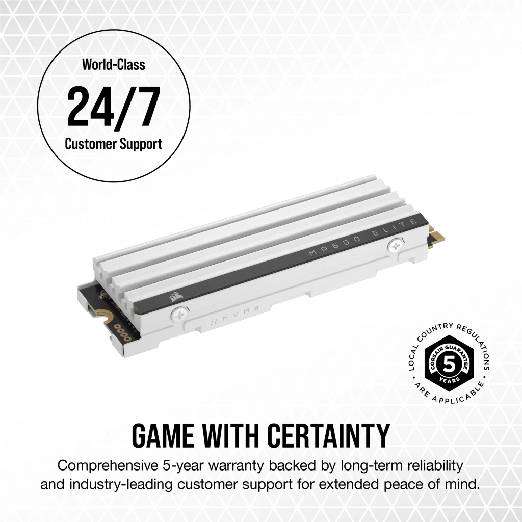 内蔵型SSD CORSAIR MP600 NVMe M.2 SSD 1TB for PS5 MP600 PRO LPX 1TB PCIe Gen4 x4 NVMe M.2 SSD - PS5* Compatible