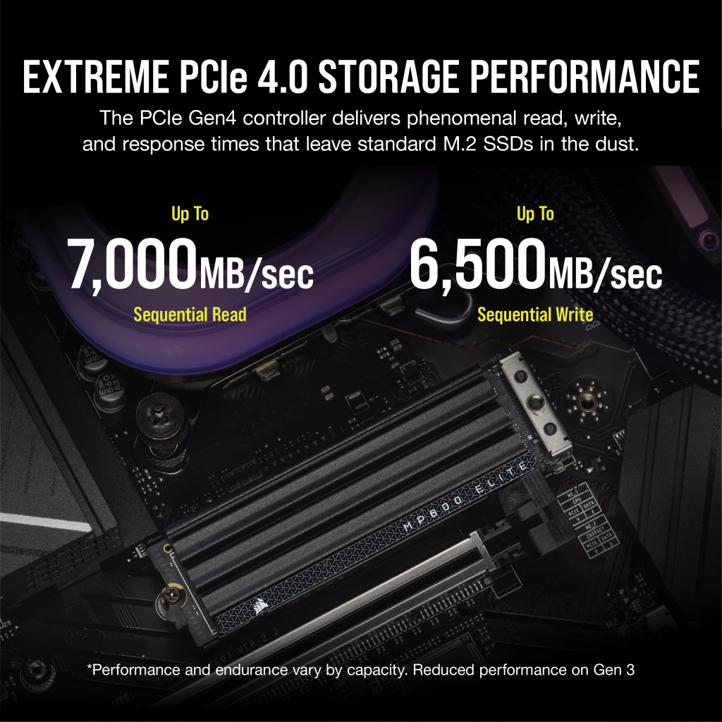 MP600 ELITE 2TB PCIe Gen4 x4 NVMe 1.4 M.2 SSD with Heatsink