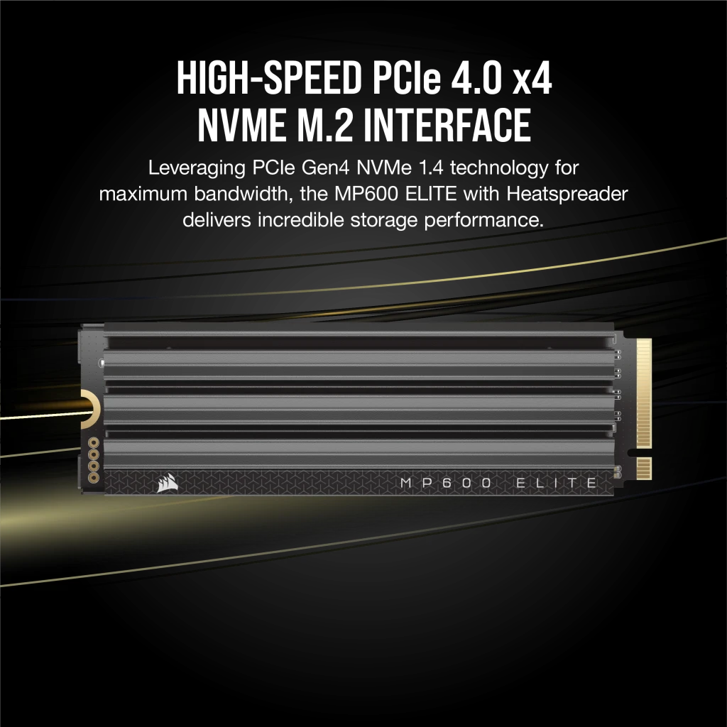 Corsair MP600 ELITE 4TB PCIe Gen4 x4 NVMe 1.4 M.2 SSD with Heatsink thumbnail 4
