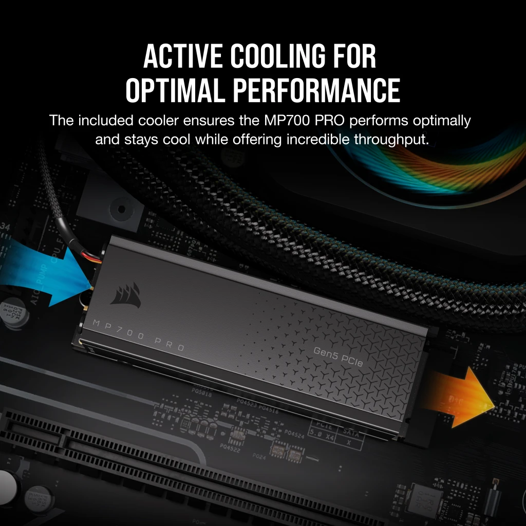 MP700 PRO 4TB with Air Cooler PCIe Gen5 x4 NVMe 2.0 M.2 SSD