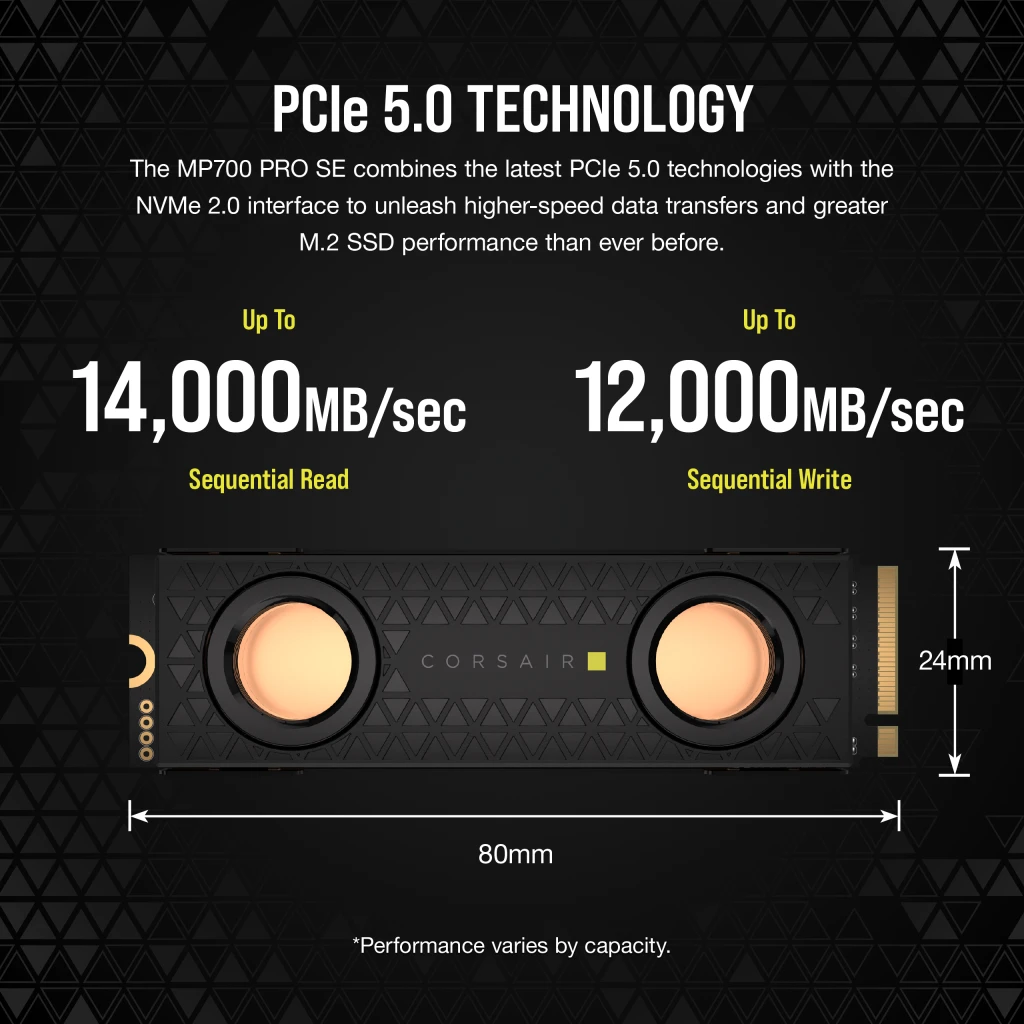MP700 2TB PCIe 5.0 (Gen 5) x4 NVMe M.2 SSD