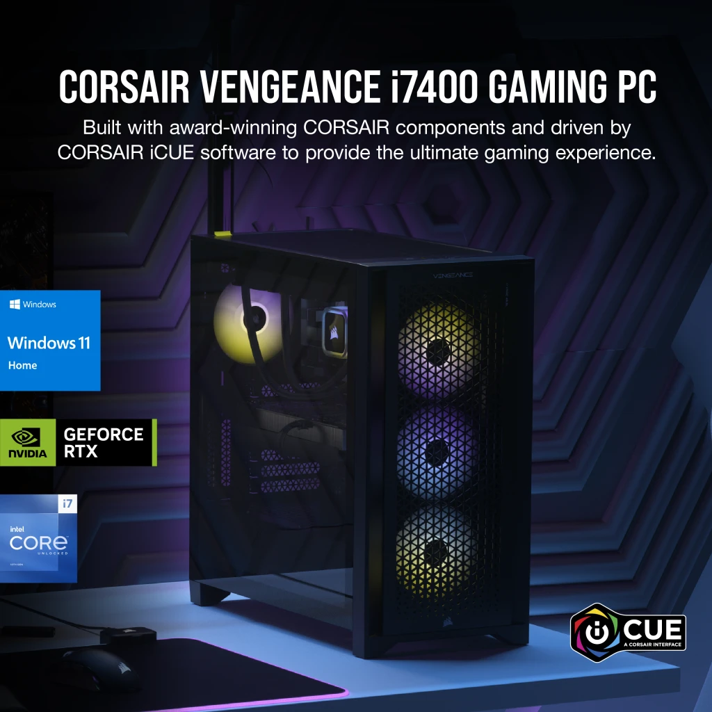 VENGEANCE i7400 Gaming PC: Intel Core i7-13700K, NVIDIA RTX 4070