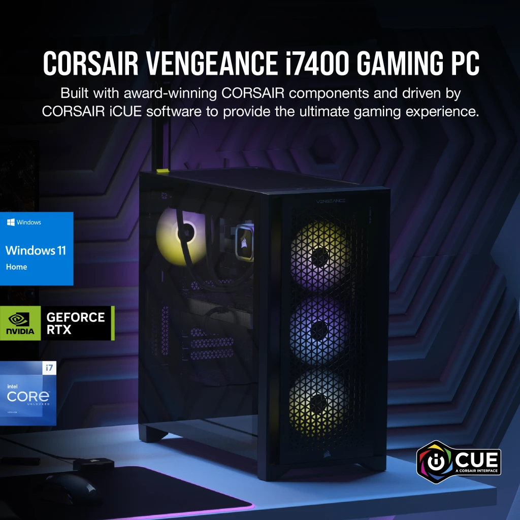 CORSAIR VENGEANCE i7400 Gaming Desktop Intel Core i5-13600KF 32GB DDR5 5600  MHz Memory NVIDIA GeForce RTX 3070 1TB SSD Black CS-9050059-NA - Best Buy