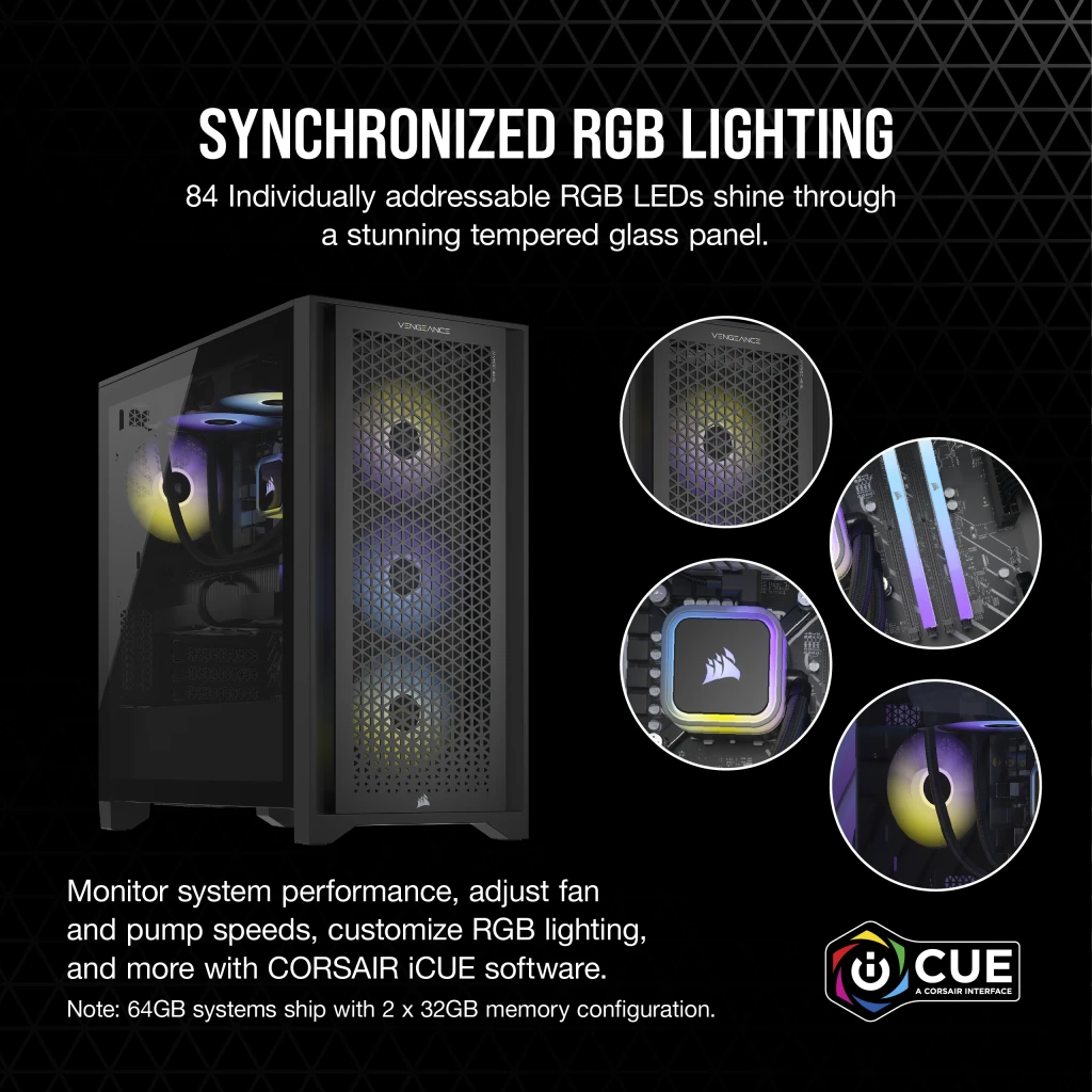 VENGEANCE i7500 Gaming PC: Intel Core i9-14900KF, NVIDIA RTX 4090