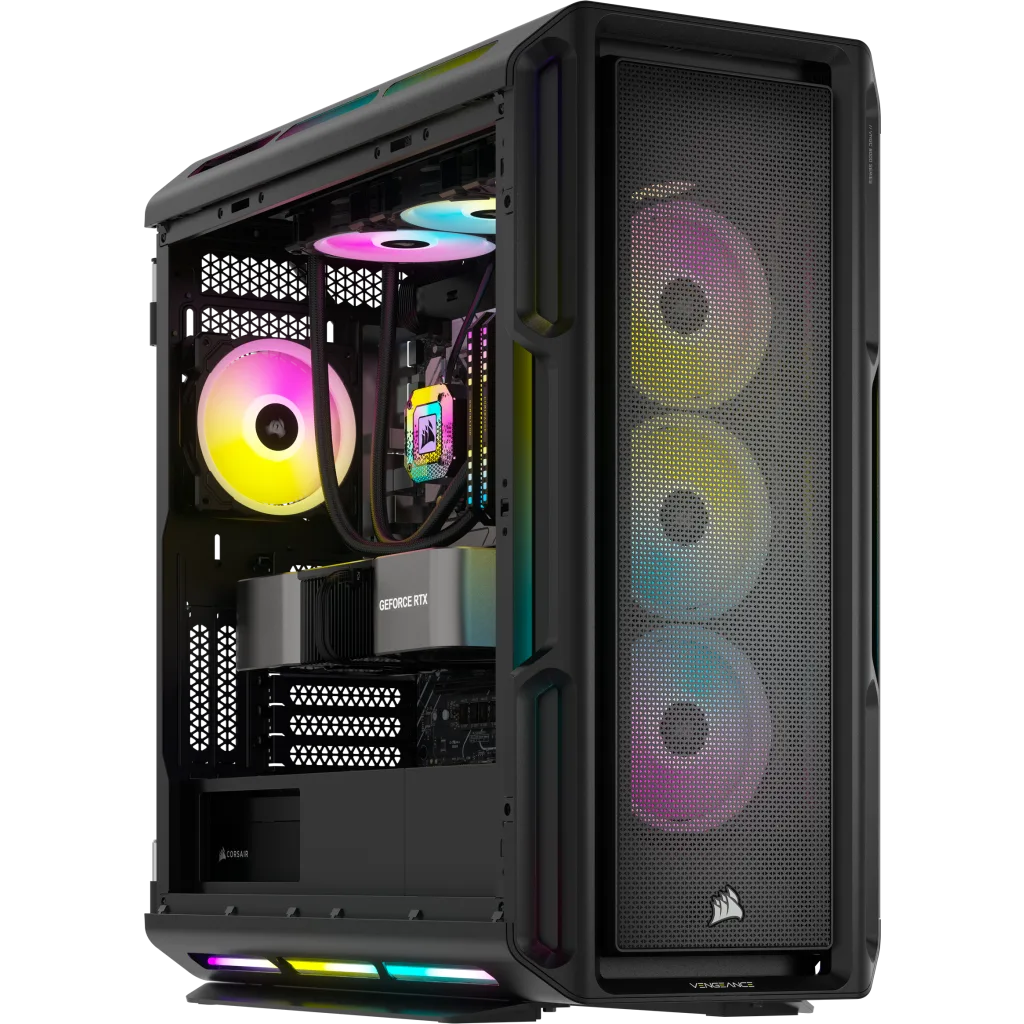 CORSAIR ONE i500 PC – Wood Dark: Liquid Cooled Intel Core i9-14900K and  NVIDIA RTX 4090, 2TB M.2 SSD, 64GB DDR5, Win11 Pro (PE)