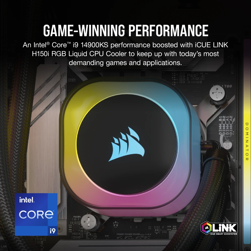 CORSAIR VENGEANCE i8200 iCUE LINK EDITION Gaming PC: Intel CORSAIR VENGEANCE i8200 iCUE LINK EDITION Gaming PC: Intel