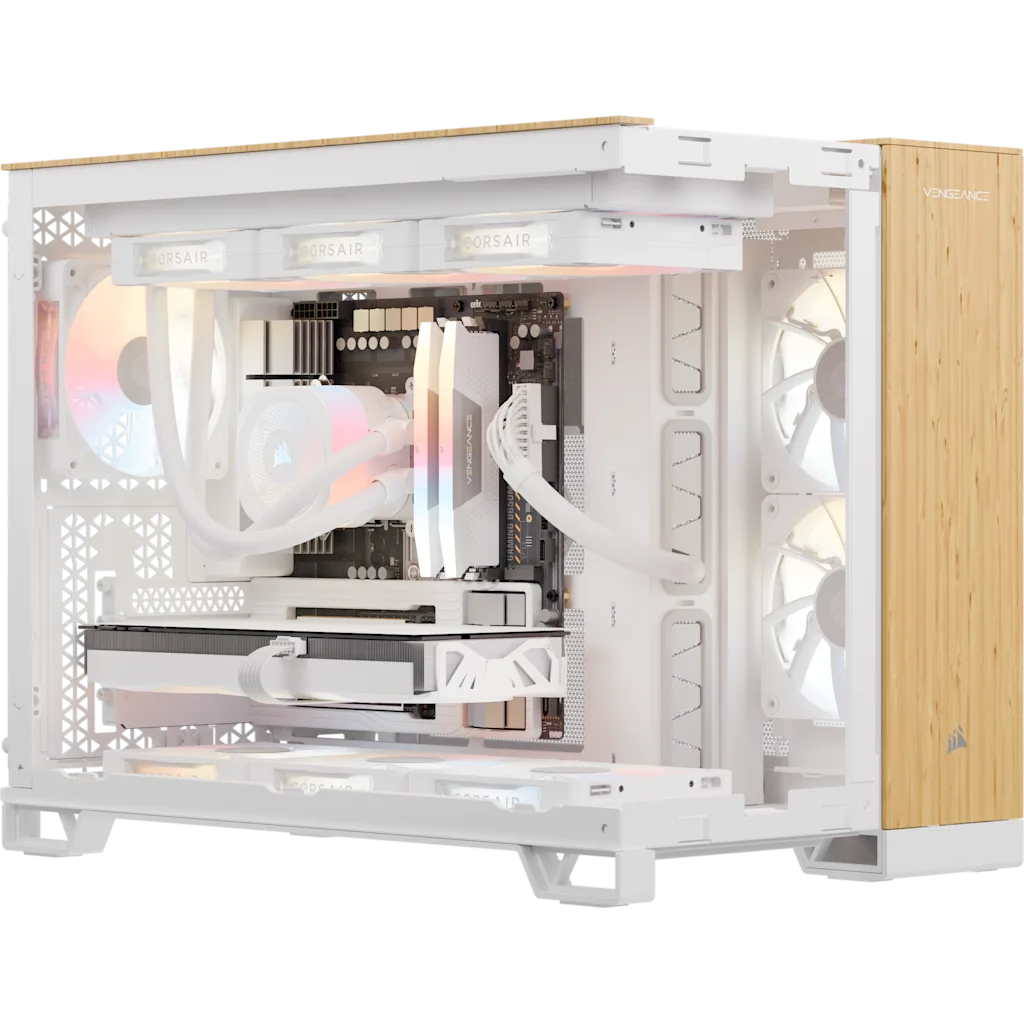 VENGEANCE a5100 Gaming PC - Wood Bright: AMD Ryzen 7 9850X3D