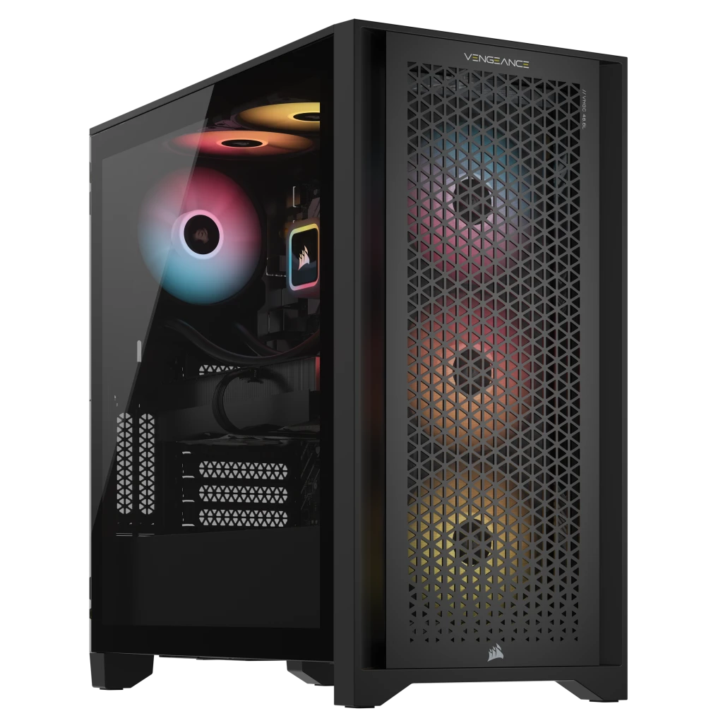 VENGEANCE a7400 Gaming PC: AMD Ryzen 5 9600X, GeForce RTX 4060 Ti, 32GB DDR5, 1TB M.2 SSD, Win11 Home (Certified Refurbished)