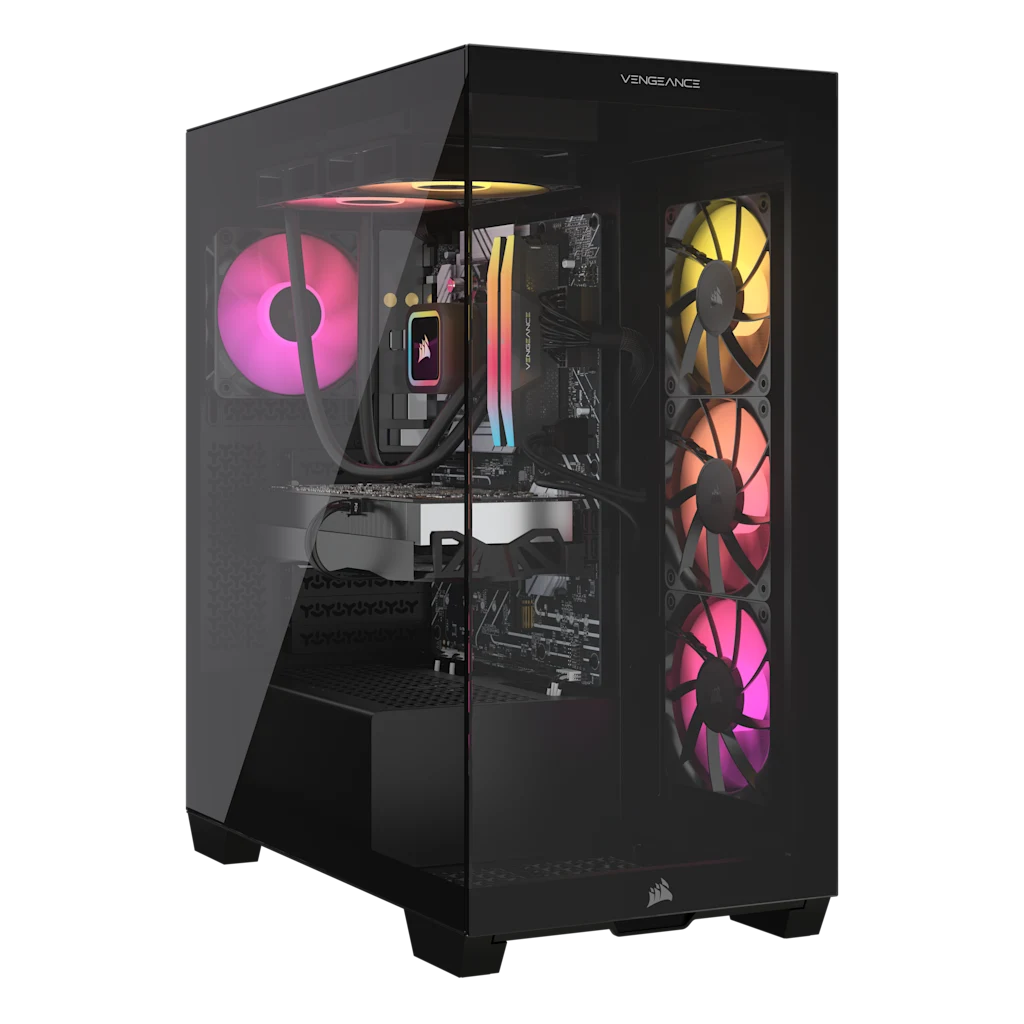結婚祝い VENGEANCE a7500 Gaming PC: AMD Ryzen 7 9800X3D, GeForce RTX Windowsデスクトップ