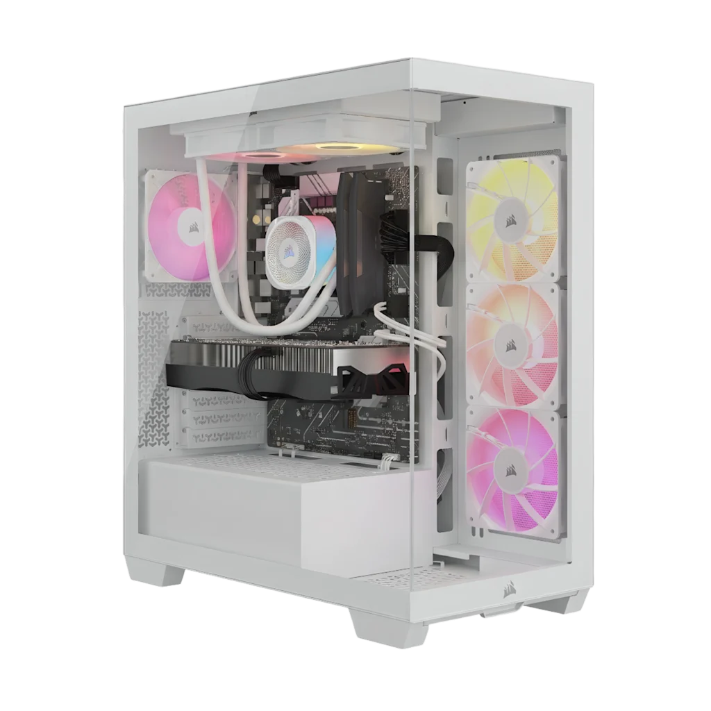 VENGEANCE a7500 Gaming PC - White: AMD Ryzen 7 9800X3D, GeForce RTX 5080, 32GB DDR5, 2TB