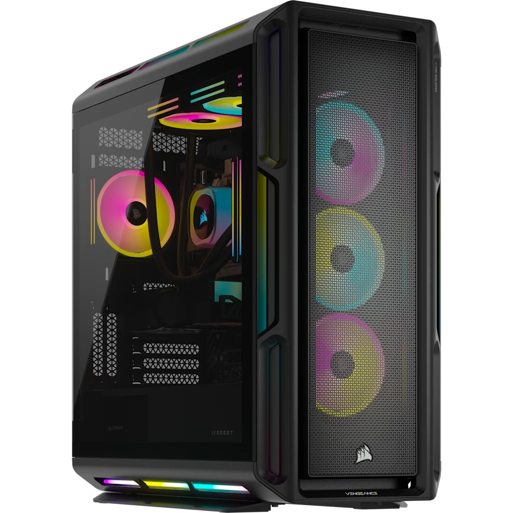VENGEANCE a8200 Gaming PC: AMD Ryzen 7 9800X3D, GeForce RTX 5090, 64GB DDR5, 6TB (2TB/4TB) M.2 SSD, Win11 Pro
