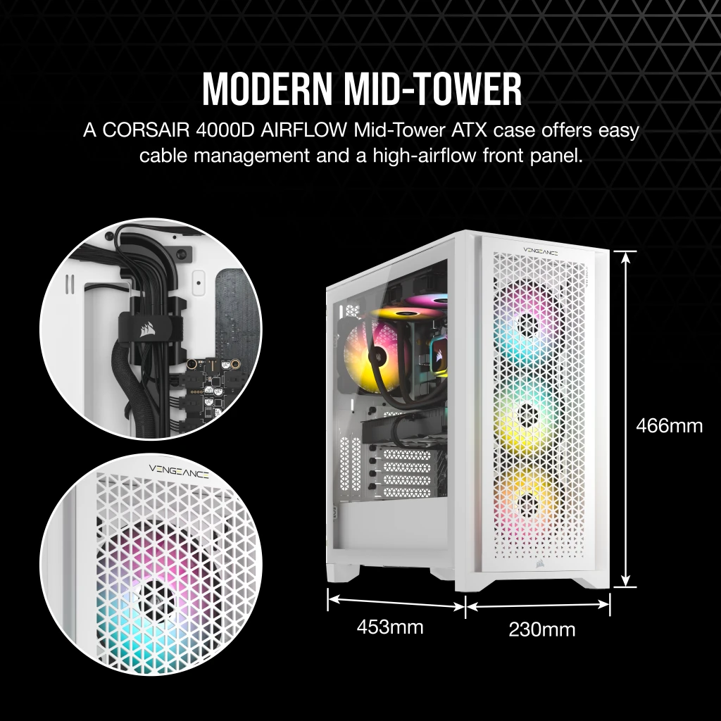 VENGEANCE i7500 Gaming PC: Intel Core i7-14700KF, NVIDIA RTX