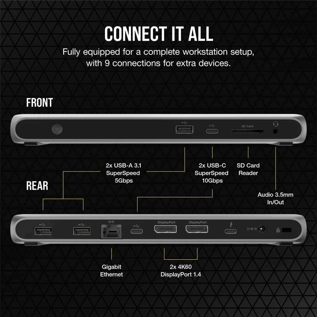 TBT100 Thunderbolt™ 3 USB Dock DisplayPort