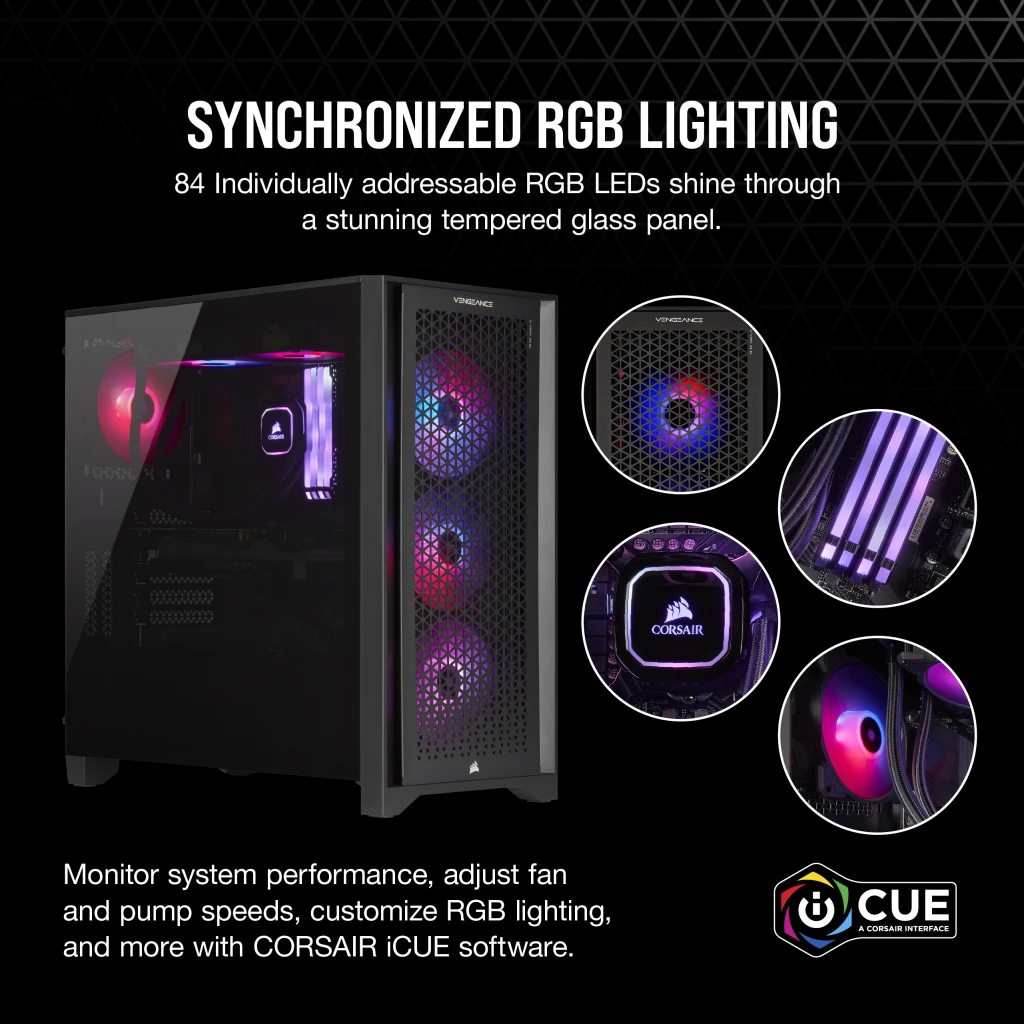 VENGEANCE i7300 Gaming PC, i7-12700K, RTX 3070, 1TB M.2