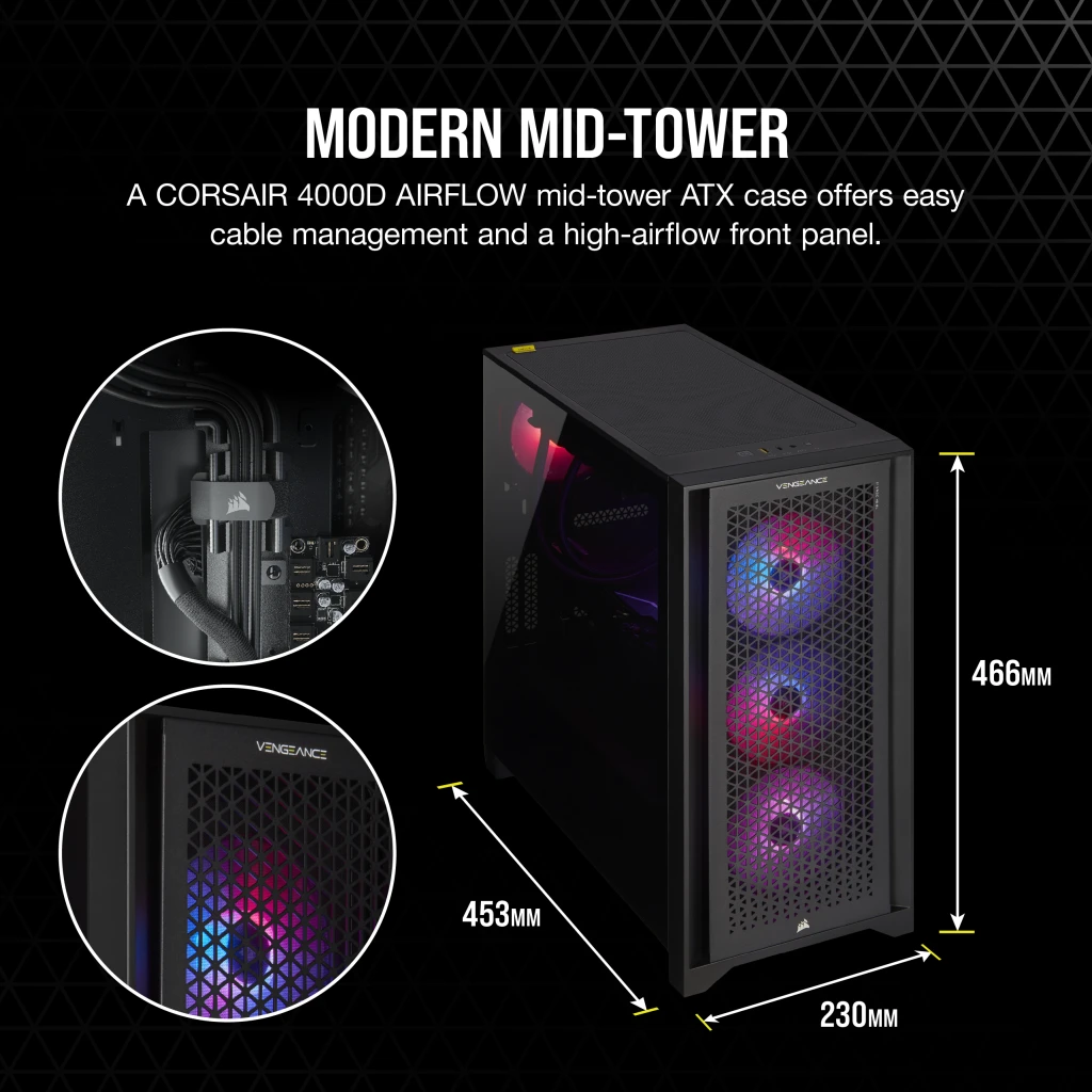VENGEANCE i7300 Gaming PC, i7-12700K, RTX 3070 Ti, 1TB M.2 VENGEANCE i7300 Gaming PC, i7-12700K, RTX 3070 Ti, 1TB M.2