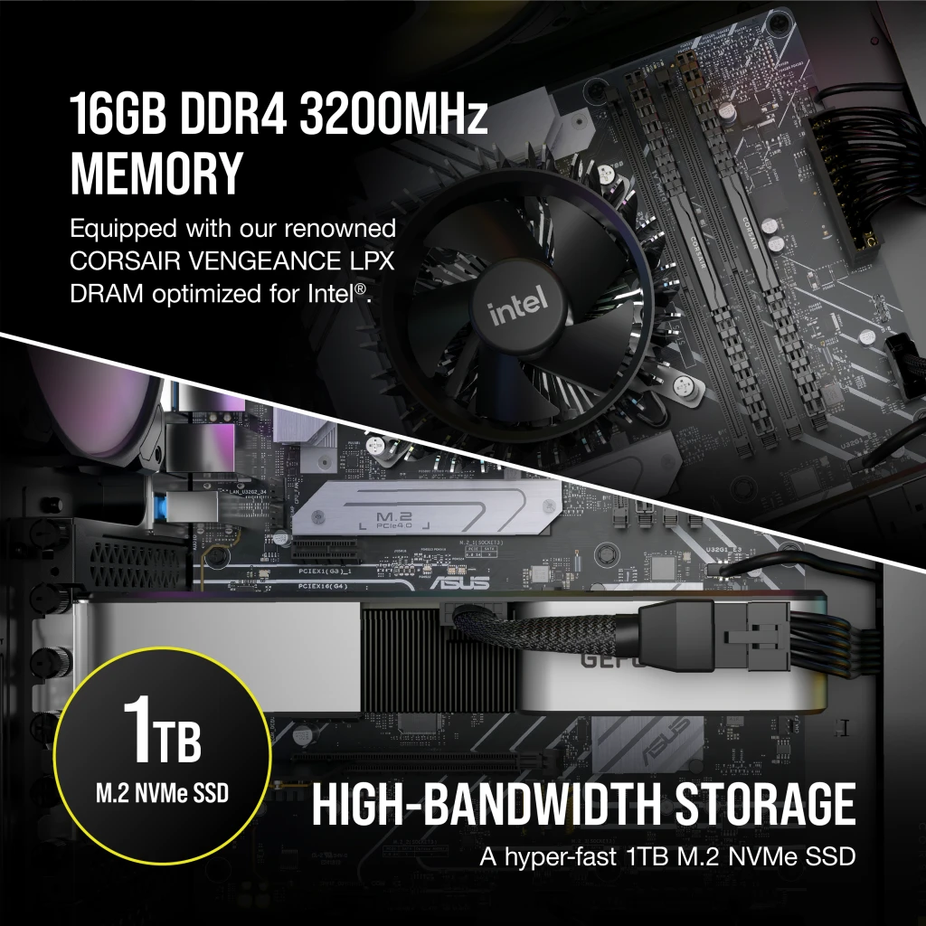 VENGEANCE i7300 Gaming PC, i5-12600K, RTX 3060 Ti, 1TB M.2 VENGEANCE i7300 Gaming PC, i5-12600K, RTX 3060 Ti, 1TB M.2