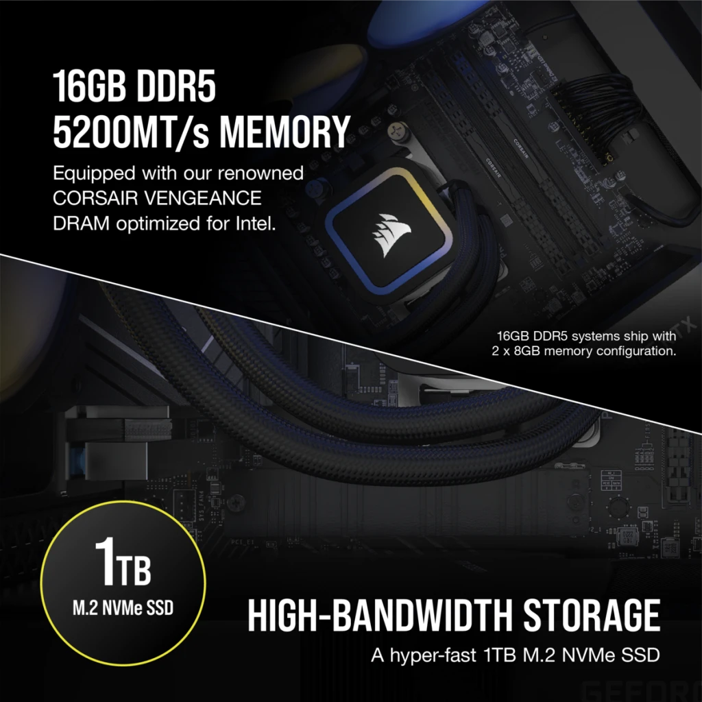 VENGEANCE a7300 Gaming PC, R5 7600X, RTX 3060 Ti, 1TB M.2, 16GB