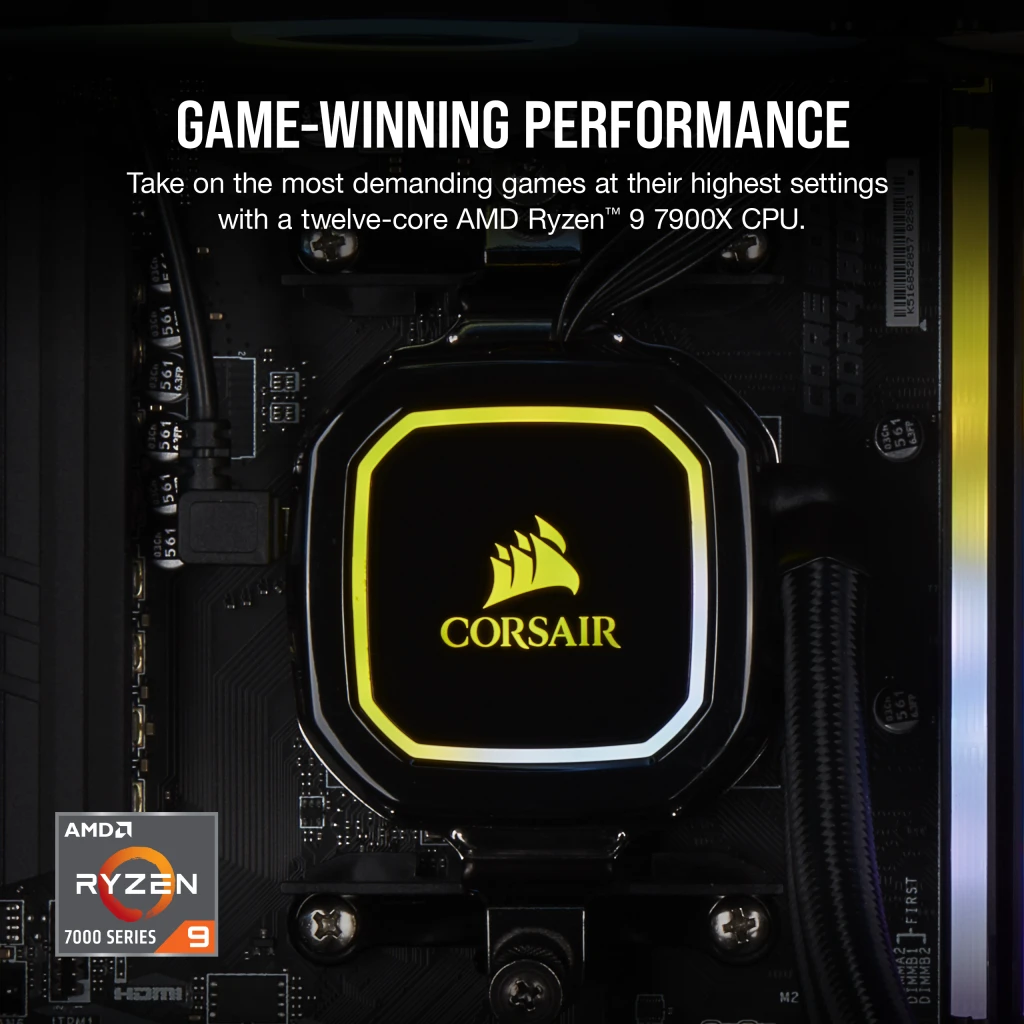 VENGEANCE a7300 Gaming PC, R7 7700X, RX 7900 XT, 1TB M.2