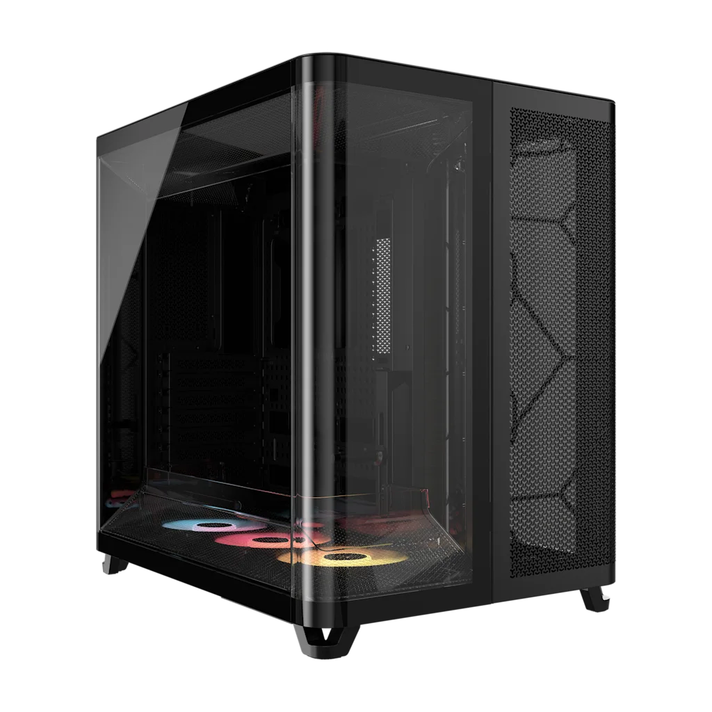 Core reboot出品 Amazon | CORSAIR AIR 5400 LX-R RGB iCUE LINK ミドルタワートリプル