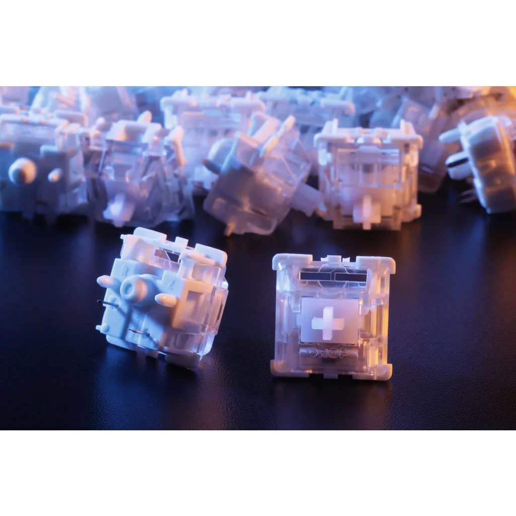 DROP Holy Panda X Clear Mechanical Switches, Tactile, 3-Pin