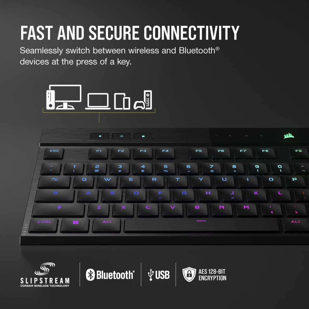 K100 AIR WIRELESS RGB Ultra-Thin Mechanical Gaming Keyboard