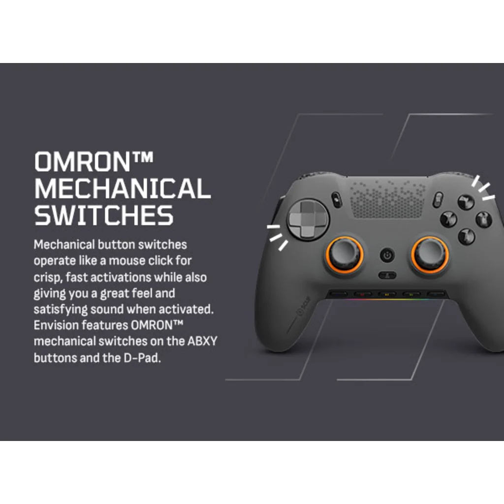 SCUF ENVISION PRO Wireless Gaming Controller for PC – Steel
