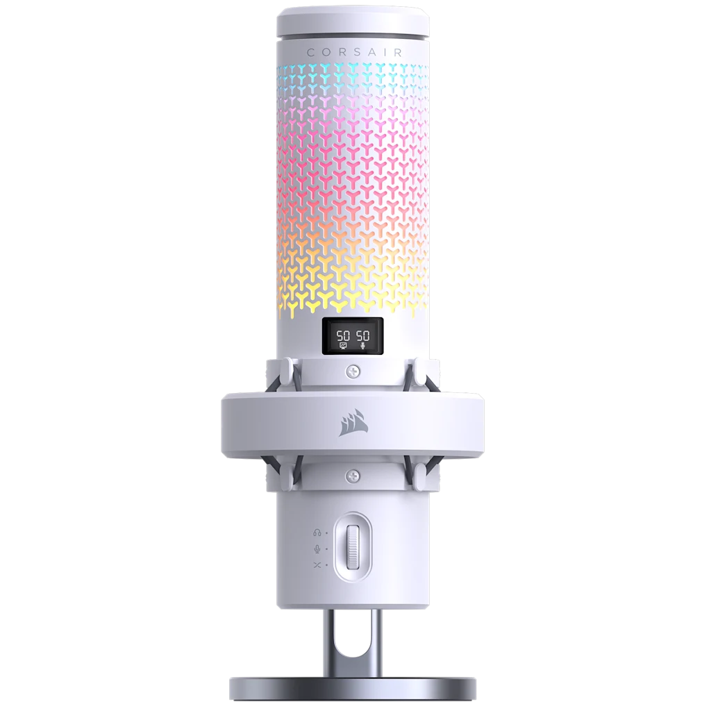 VOXARA USB Gaming Condenser Microphone - White
