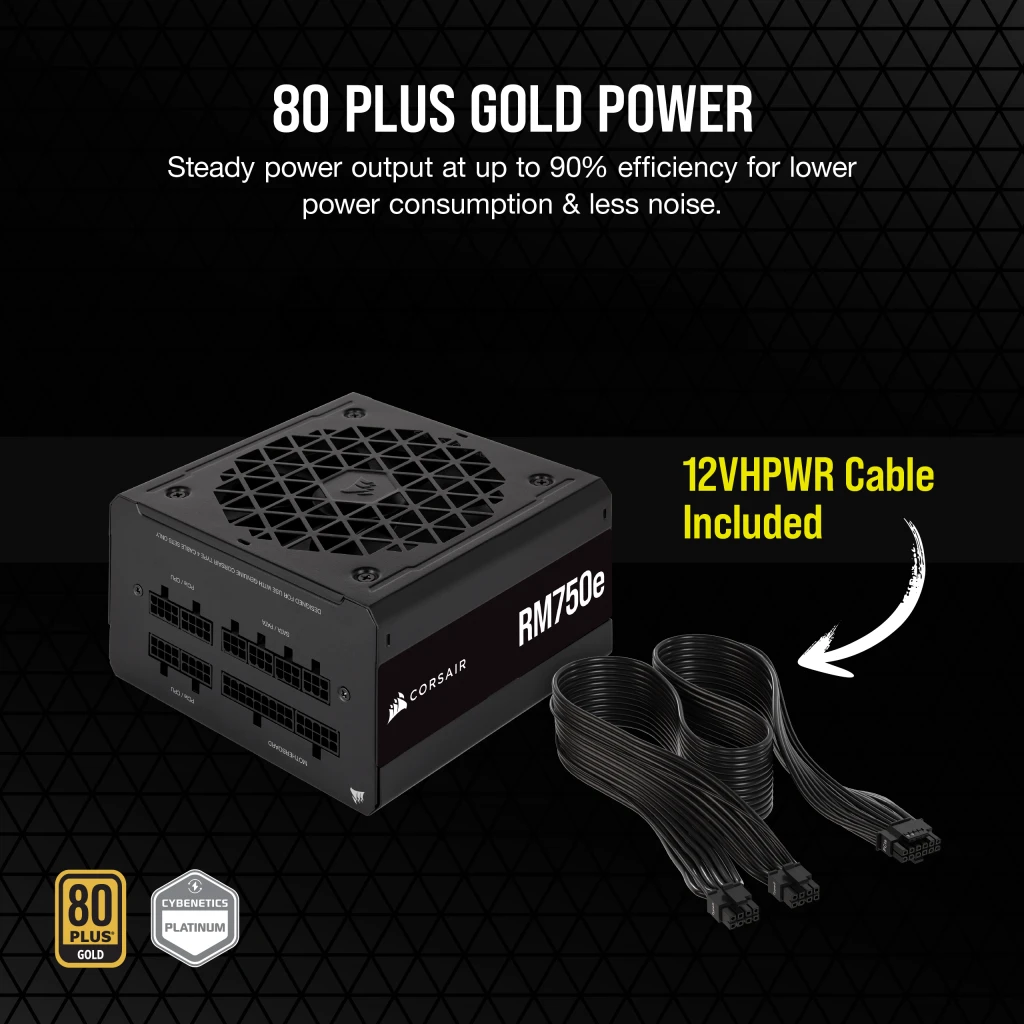 Buy Corsair RMe Series RM750e - 750 Watt Fully Modular ATX Power Supply at  Best Price in India only at Vedant Computers