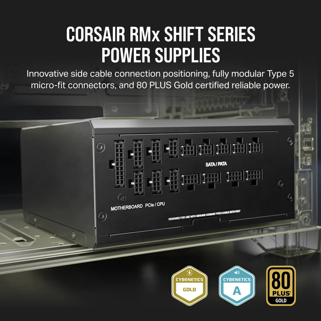 Corsair Series Watt Gold 80+ – Fuente de alimentación modular completamente  RMX