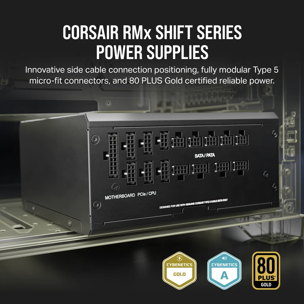 RM1200x SHIFT 80 PLUS Gold Fully Modular ATX Power Supply (UK)