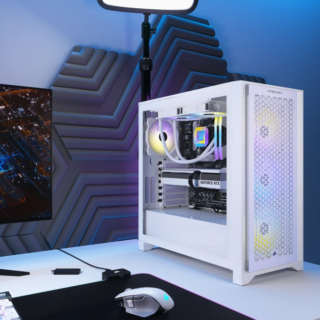 VENGEANCE i7400 Frost Edition Gaming PC, i7-13700K, RTX 4070Ti